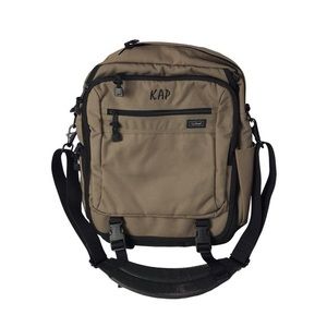 LL Bean Traveller Tan Messenger padded bag